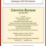 Lyra Vivace and Augusta Choral Society: Carmina Burana