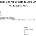 Augusta Choral Society & Lyra Vivace