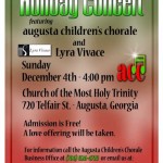 Lyra Vivace Holiday Concert w/Augusta Children's Chorale