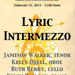 Lyric Intermezzo - Midday Concert February 2013