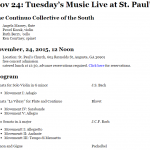 Tuesday's Music Live at St. Paul's