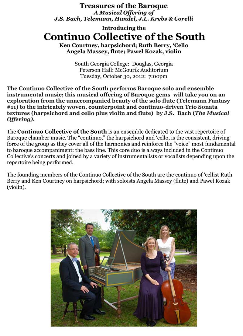 Continuo Collective - Treasures of the Baroque